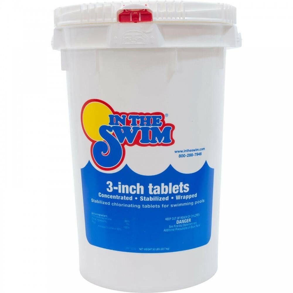 In the Swim 3 inch Chlorine Tablet Bucket - 50 Pound