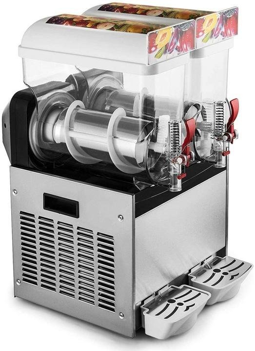Commercial Slushy Machine110V 30L Frozen Drink Machine 600W Commercial Slushy Maker for Supermarkets Cafes Restaurants Snack Bars 15Lx2Tank - Image 4