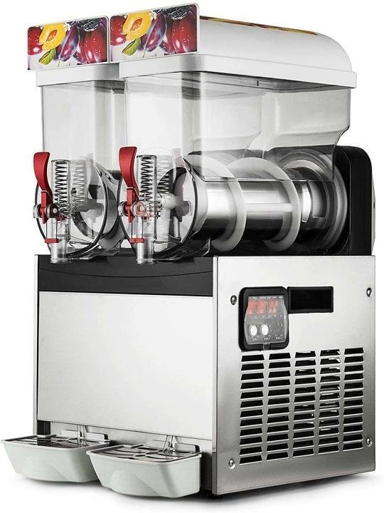 Commercial Slushy Machine110V 30L Frozen Drink Machine 600W Commercial Slushy Maker for Supermarkets Cafes Restaurants Snack Bars 15Lx2Tank - Image 5