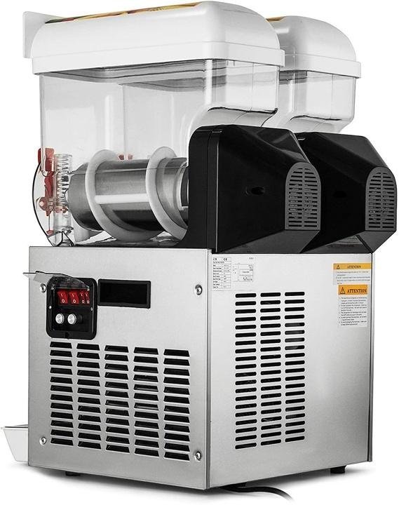 Commercial Slushy Machine110V 30L Frozen Drink Machine 600W Commercial Slushy Maker for Supermarkets Cafes Restaurants Snack Bars 15Lx2Tank - Image 6