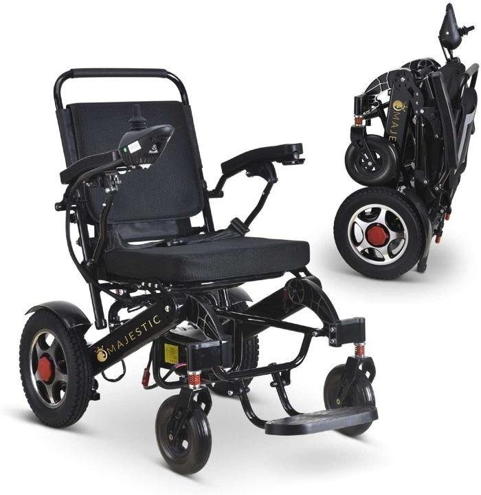 2020 New Folding Ultra Lightweight Electric Power Wheelchair, Silla de Ruedas Electrica, FDA Approved and Air Travel Allowed, Heavy Duty, Mobility Motorized, Portable Power (17.5″ Seat Width) - Image 8