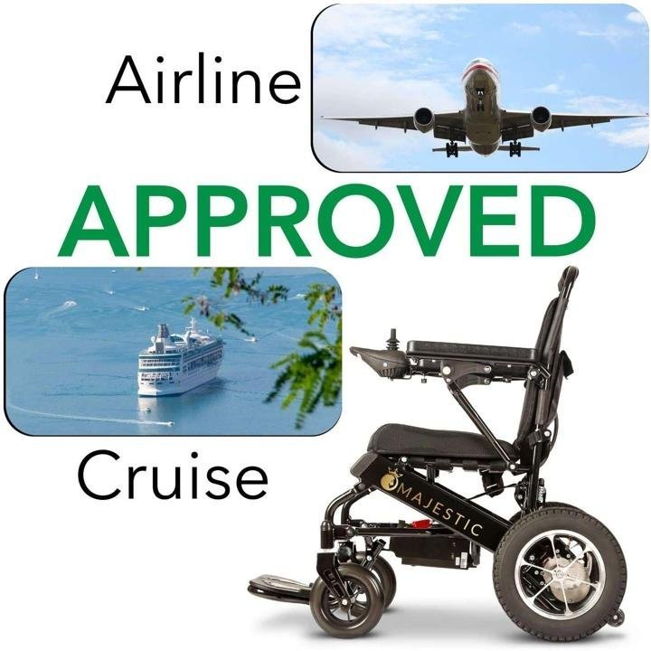 2020 New Folding Ultra Lightweight Electric Power Wheelchair, Silla de Ruedas Electrica, FDA Approved and Air Travel Allowed, Heavy Duty, Mobility Motorized, Portable Power (17.5″ Seat Width) - Image 11