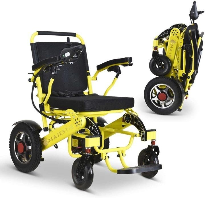 2020 New Folding Ultra Lightweight Electric Power Wheelchair, Silla de Ruedas Electrica, FDA Approved and Air Travel Allowed, Heavy Duty, Mobility Motorized, Portable Power (17.5″ Seat Width) - Image 12