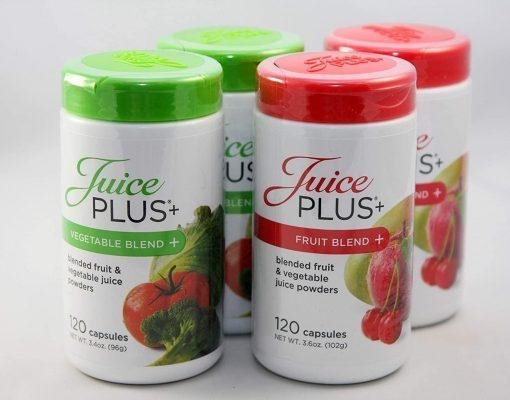 Juice Plus+ Fruit & Vegetable Blend – 4 Pack (120 Capsules/Bottle) – 4 Month Supply