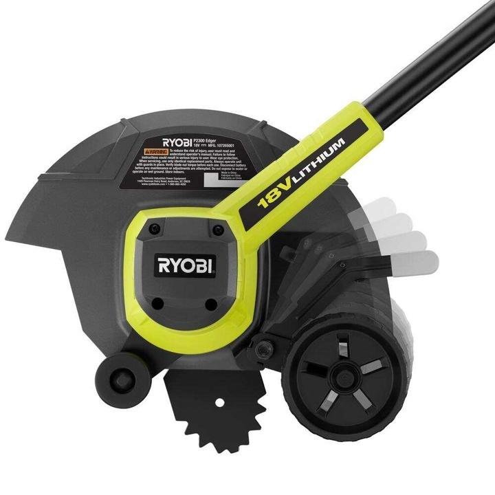 RYOBI ONE+ 9 in. 18-Volt Lithium-Ion Cordless Edger β 2.0 Ah Battery and Charger Included - Image 6