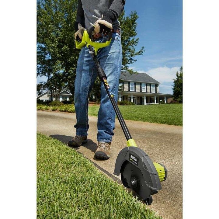 RYOBI ONE+ 9 in. 18-Volt Lithium-Ion Cordless Edger β 2.0 Ah Battery and Charger Included - Image 7