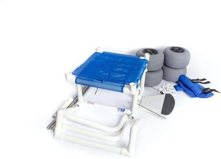 Beach/All Terrain Wheelchair, 12″ Balloon Tires for Soft Sand, Easily Disassembles - Image 3