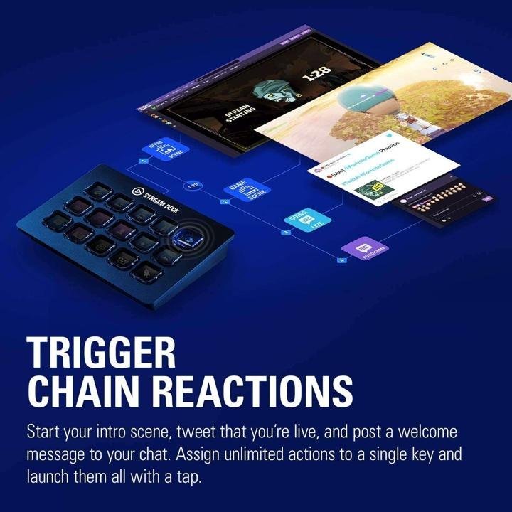 Elgato Stream Deck – Live Content Creation Controller with 15 Customizable LCD Keys, Adjustable Stand, for Windows 10 and macOS 10.11 or later - Image 7