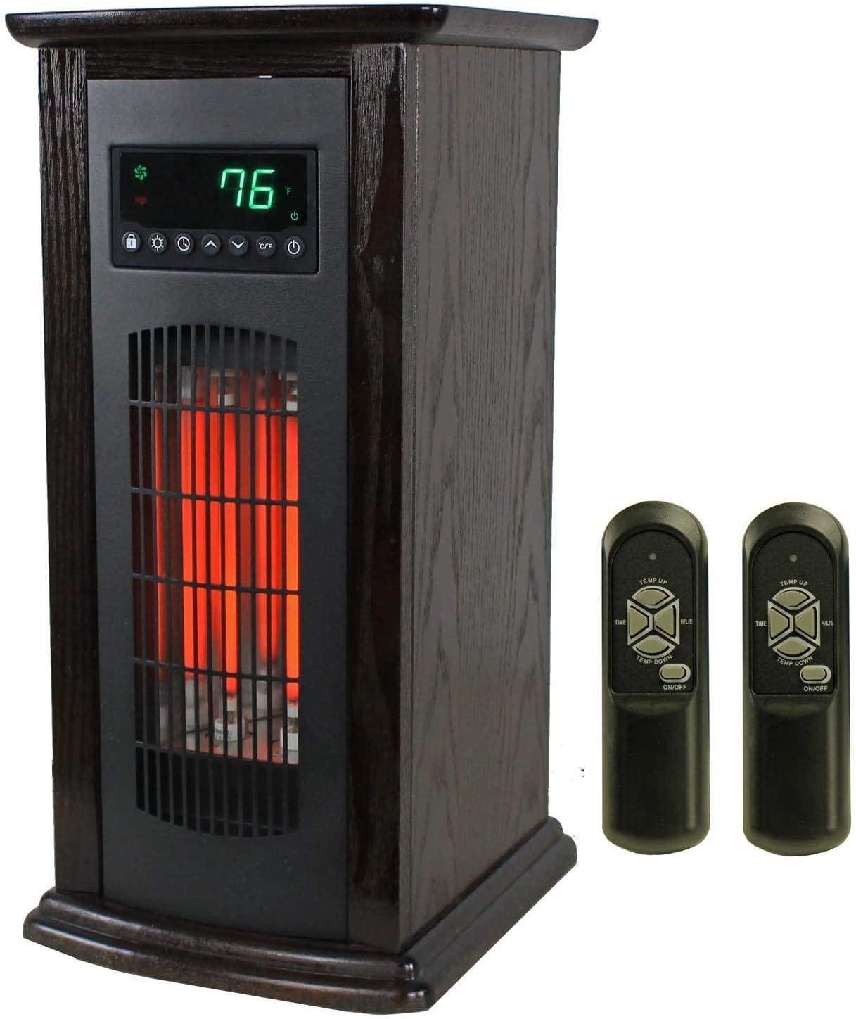 LifePro LS-PCHT1029 1500 Sq Ft Infrared Quartz Electric Portable Tower Heater