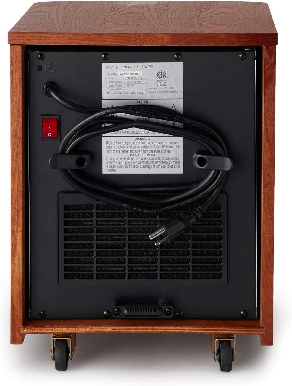 Lifesmart 6 Element 1500W Portable Infrared Quartz Mica Space Heater (3 Pack) - Image 4