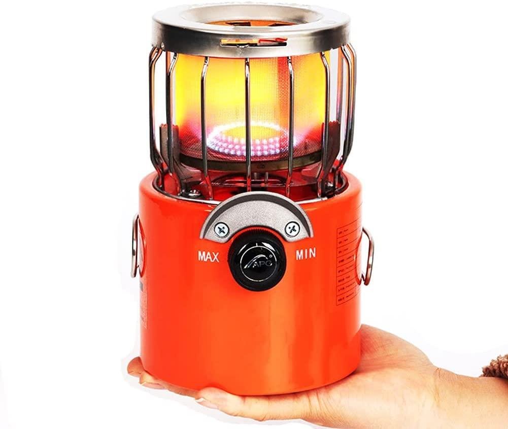 2000W Propane Radiant heater, Camping Stove Heating Cooker Portable Mini Gas Heater for Garages Workshops and Construction Sites