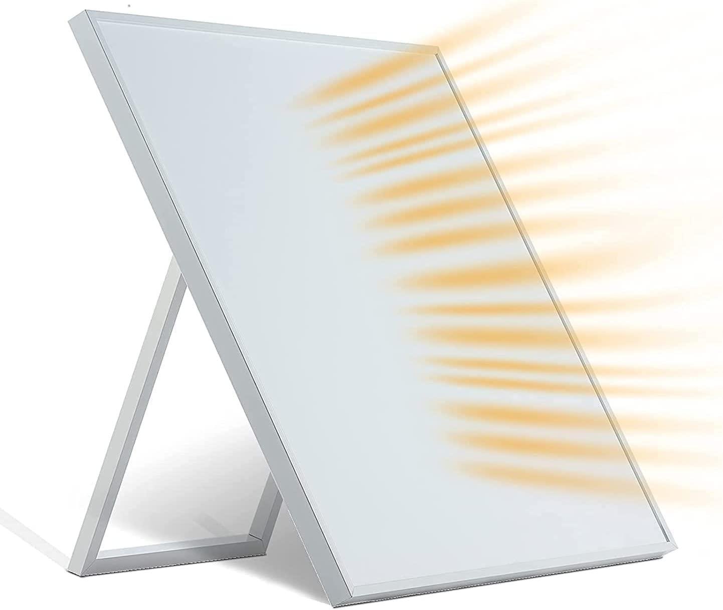 Electric Wall Mounted Space Flat Panel heater, 120V 350W Convection Heater for Indoor Use, Portable with Back Stand - Ideal for 110 Sq Ft Room, Energy Efficient- Overheat Protection