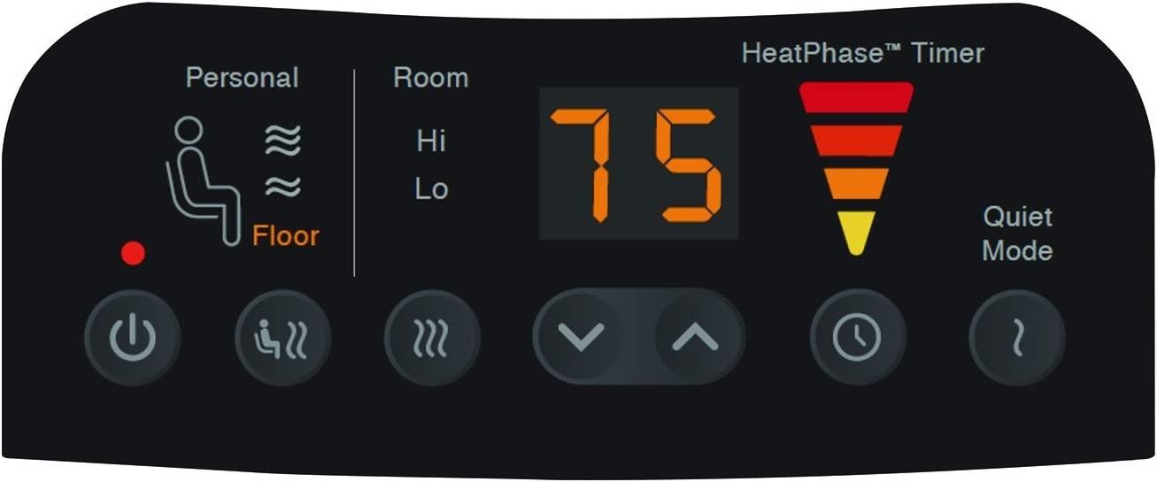Honeywell HeatGenius Ceramic Heater, Black – Easy to Use Space Heater with Multi-Directional Heating, Digital Controls and Programmable Thermostat - Image 6