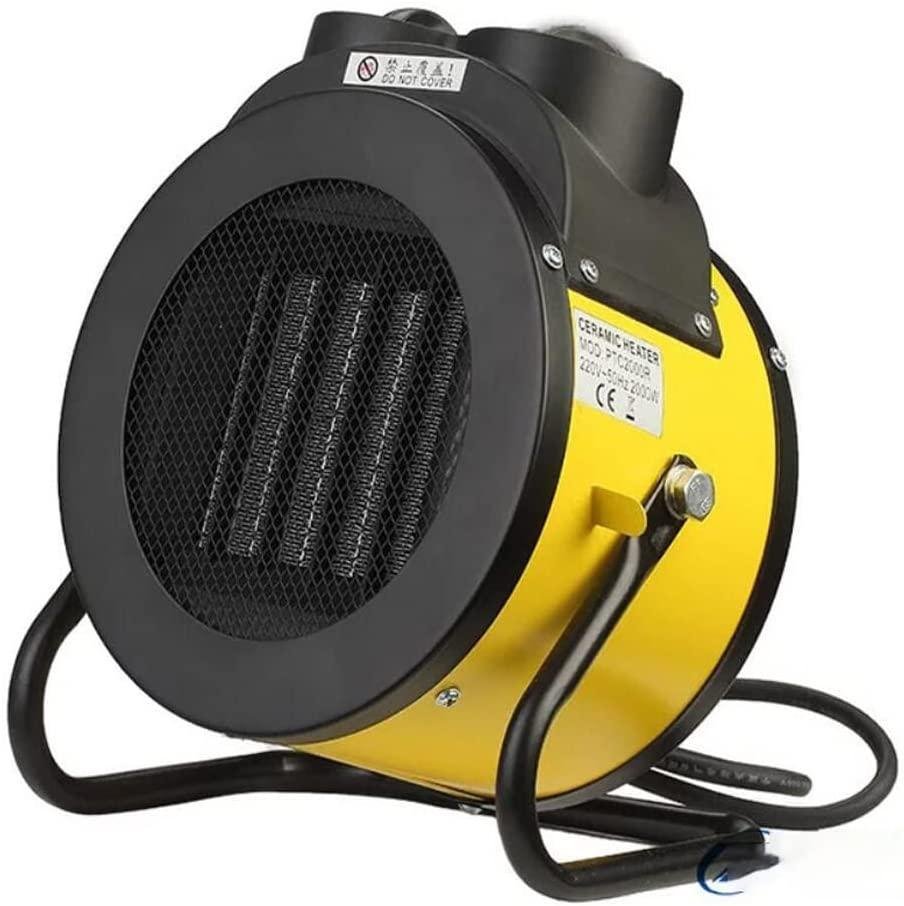 QSCVDEA Fan Heater, Heaters for Home Low Energy, Fast Heating Ceramic Electric Heater with 3 Heat Settings, 1500W/110V