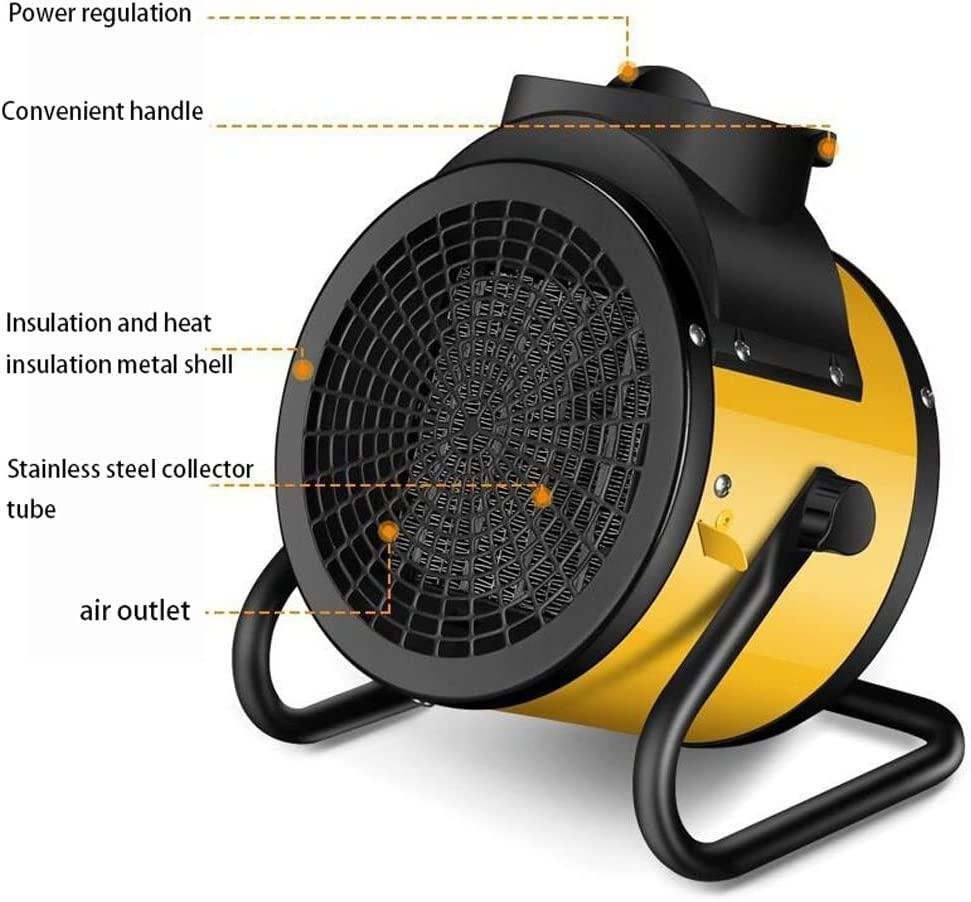 QSCVDEA Fan Heater, Heaters for Home Low Energy, Fast Heating Ceramic Electric Heater with 3 Heat Settings, 1500W/110V - Image 7