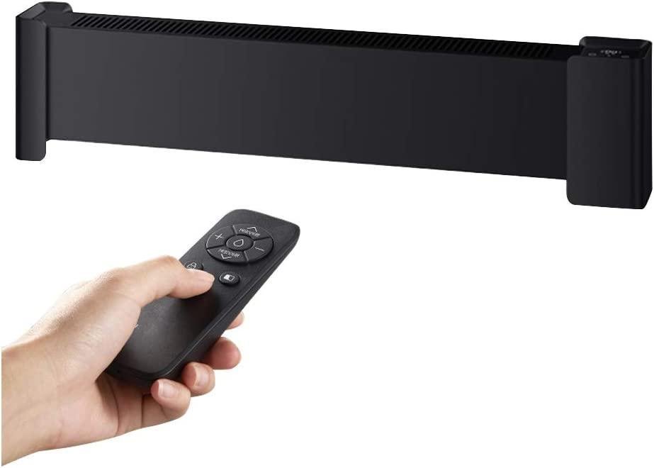 NICEYY 2200W Heater Baseboard Heater Intelligent Temperature Control Automatic Power-Off Protection Remote Control Thermal Curtain Effect Heating Area 30㎡