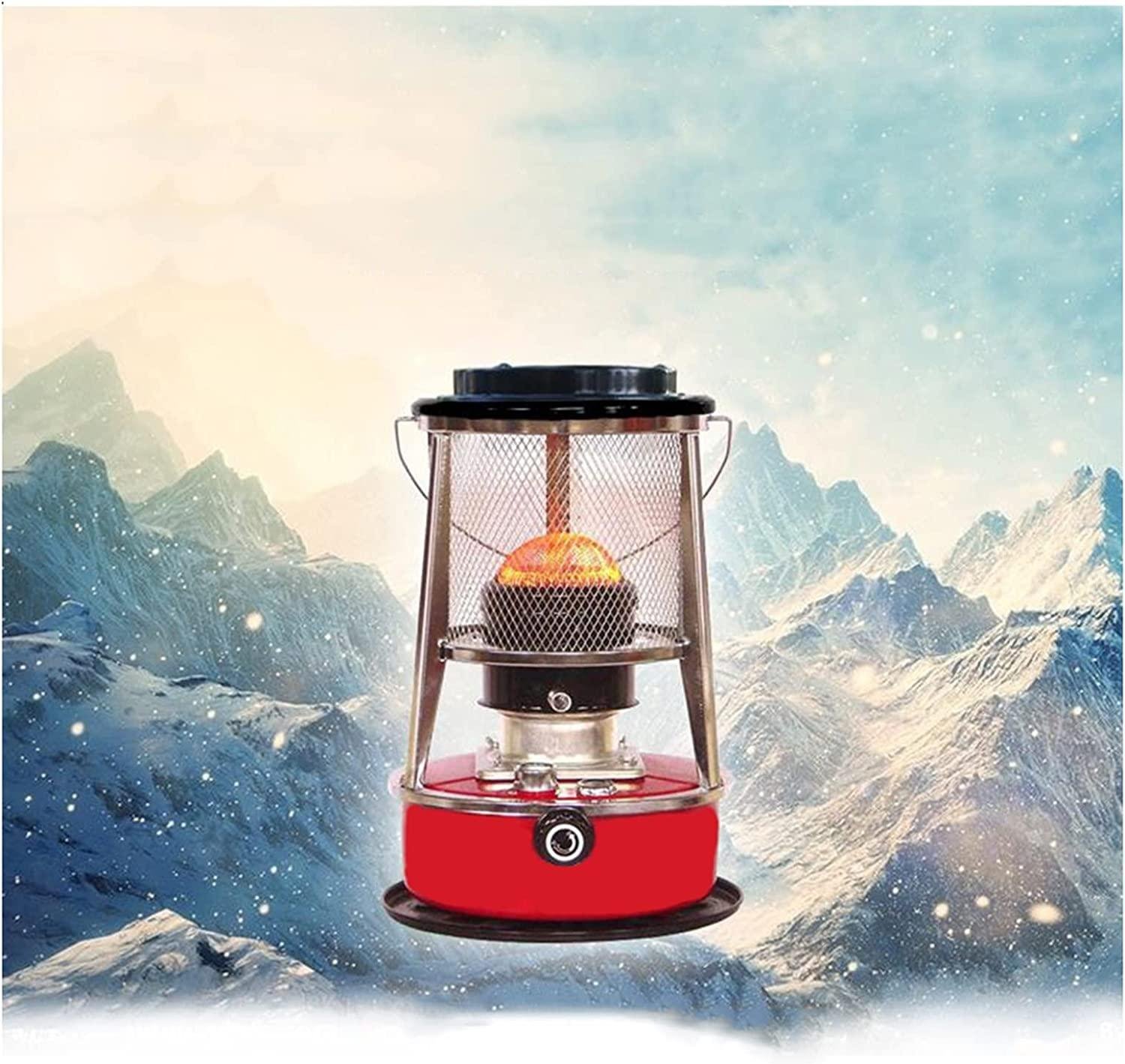 4.5L Portable Outdoor Kerosene Stove Heater, Camping, BBQ Picnic Stove, Home Patio Heating Stove, Red