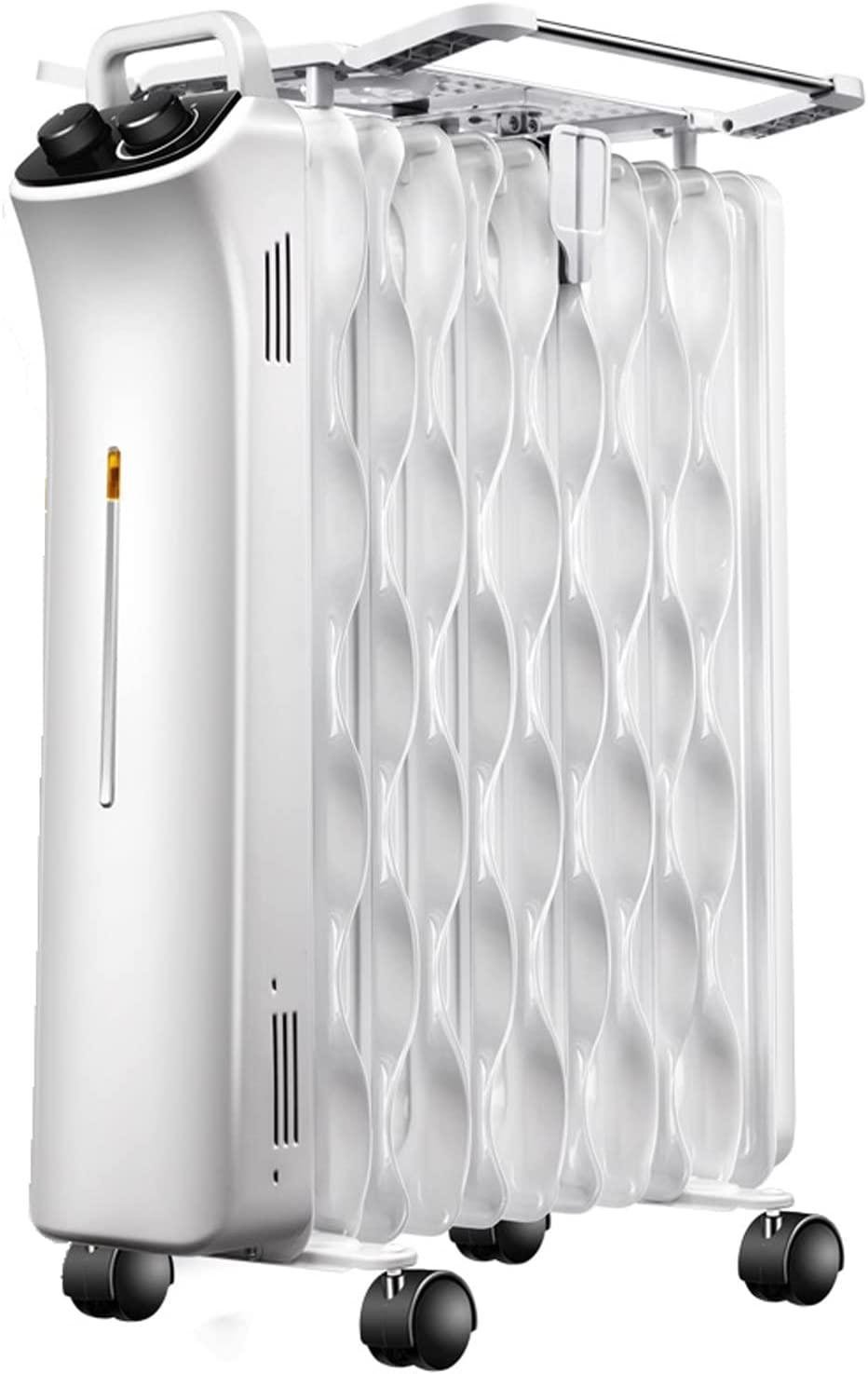 Yacanna Oil Filled Radiator Heater, Portable Space Heater with Adjustable Thermostat, Overheat & Tip-Over Protection,Portable Oil-Filled Space Heater