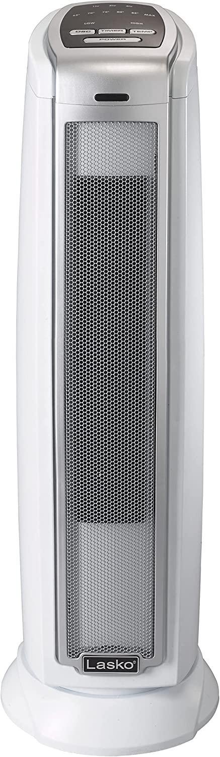 Lasko Heating Space Heater, 7.5″L x 7.1″W x 22.75″H, Silver 5775 - Image 8