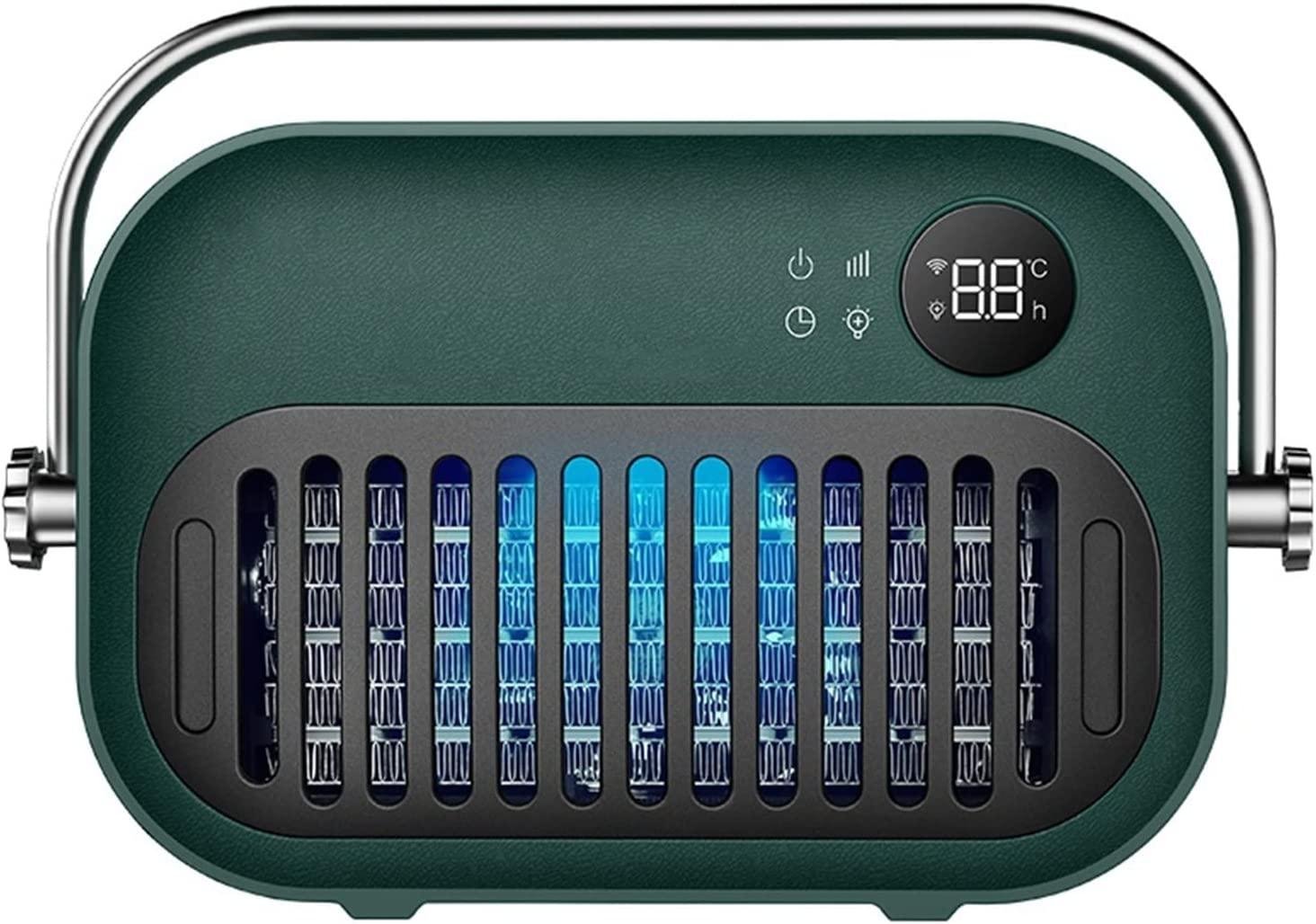 Portable Electric Heater Small Space Heater, 2200W PTC Ceramic Heater with Remote Control, Built-in Mercury Lamp, 24H-Timer and Overheat Protection, Portable Wall Mountable Heater Heating Heater Fan