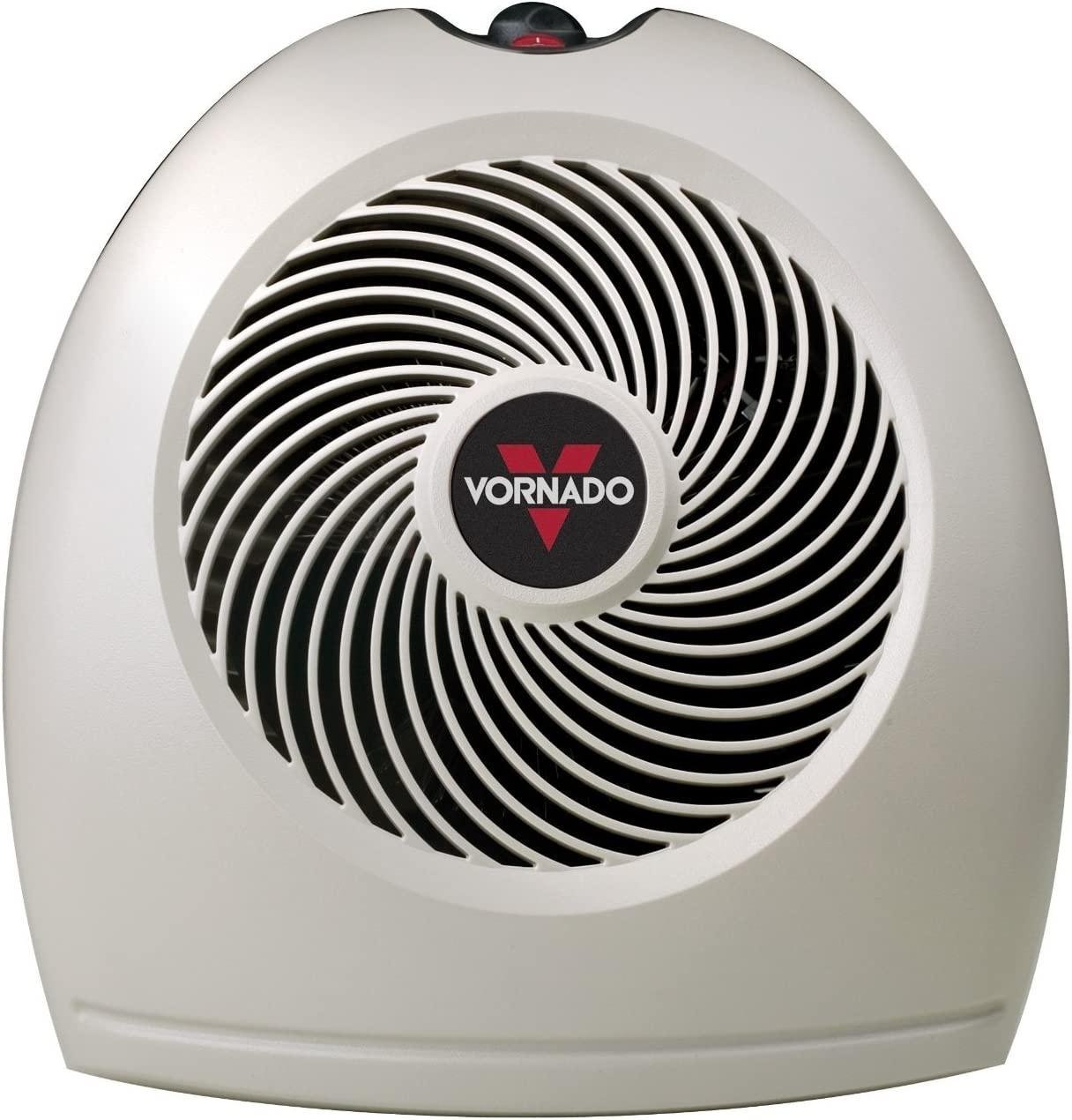 Vornado 1500 Watt Whole Room Fan Heater, with VORTEX Technology, and Whisper Quiet Operation, Features a Adjustable Thermostat, with 2 Fan Speeds, and Top Mounted Controls, with Antize Mode, and Safety Shutoff