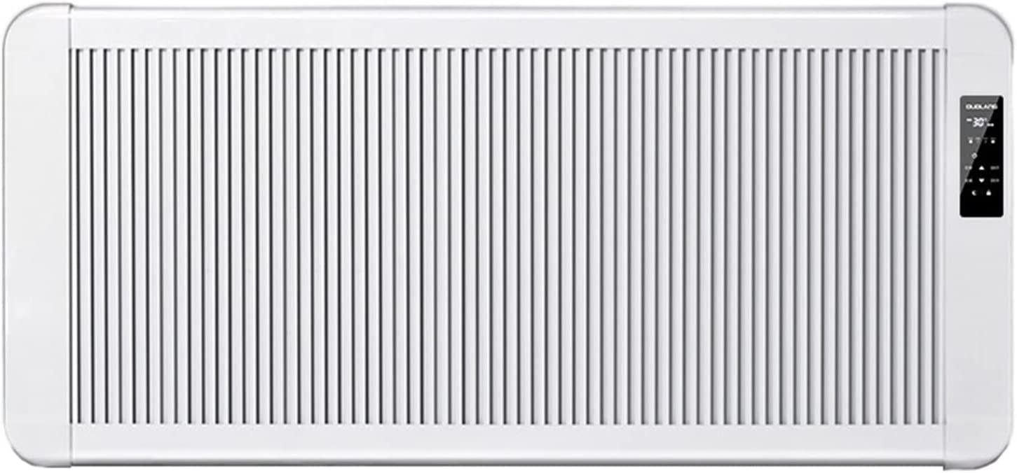 Portable Electric Heater Smart Electric Heater, Wall Mount Graphene Heater Convective Heating with Classic Grille and Hidden Casters, LCD Touch Screen and Remote Control Heating Heater Fan