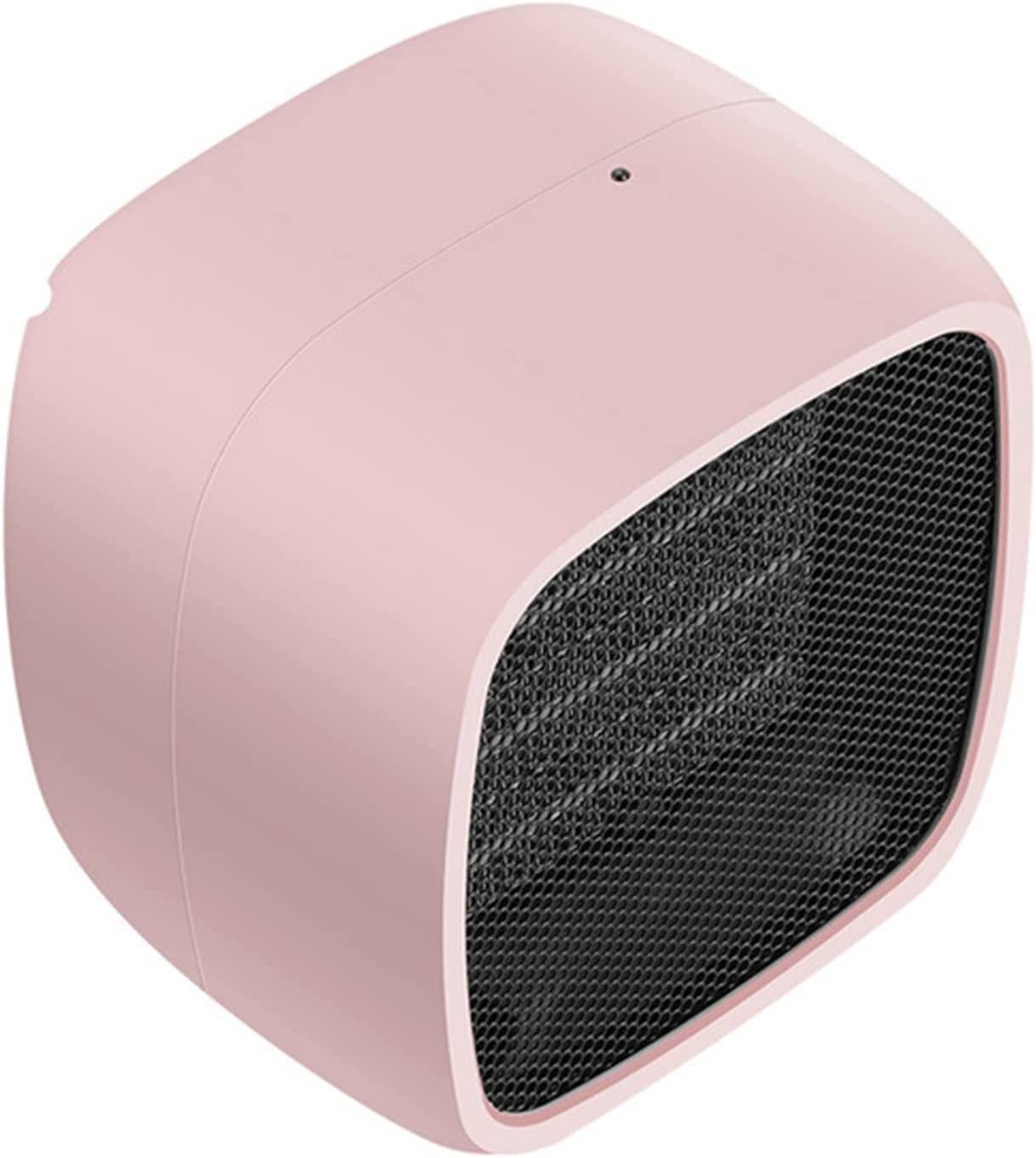 CJGKDJS Portable Electric Mini Fan Heater Desktop Household Wall Desktop Heating Stove Radiator Warmer Machine for Winter(Color:Green) (Pink)