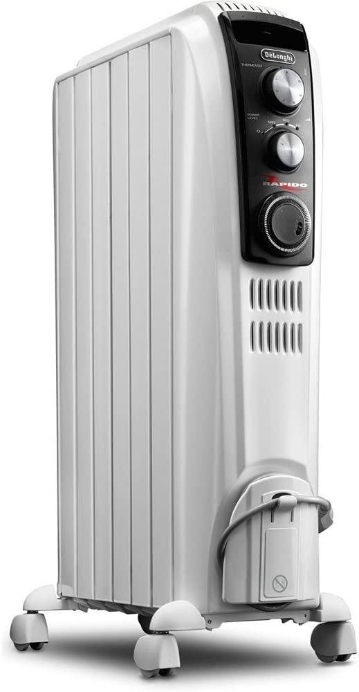 DeLonghi TRD40615T Full Room Radiant Heater Heater-Mechanical-TRD40615T, 10"w x 15"d x 26"h, White
