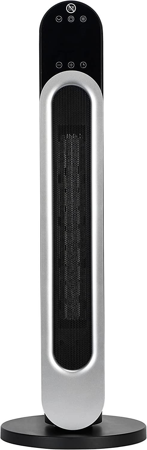 KEGIAN Space Heater, 1500W Portable Electric Indoor Heater with Thermostat, Remote, Overheat and Tip-Over Protection, 3 Modes Oscillating Heater for Office, Bedroom, Living Room