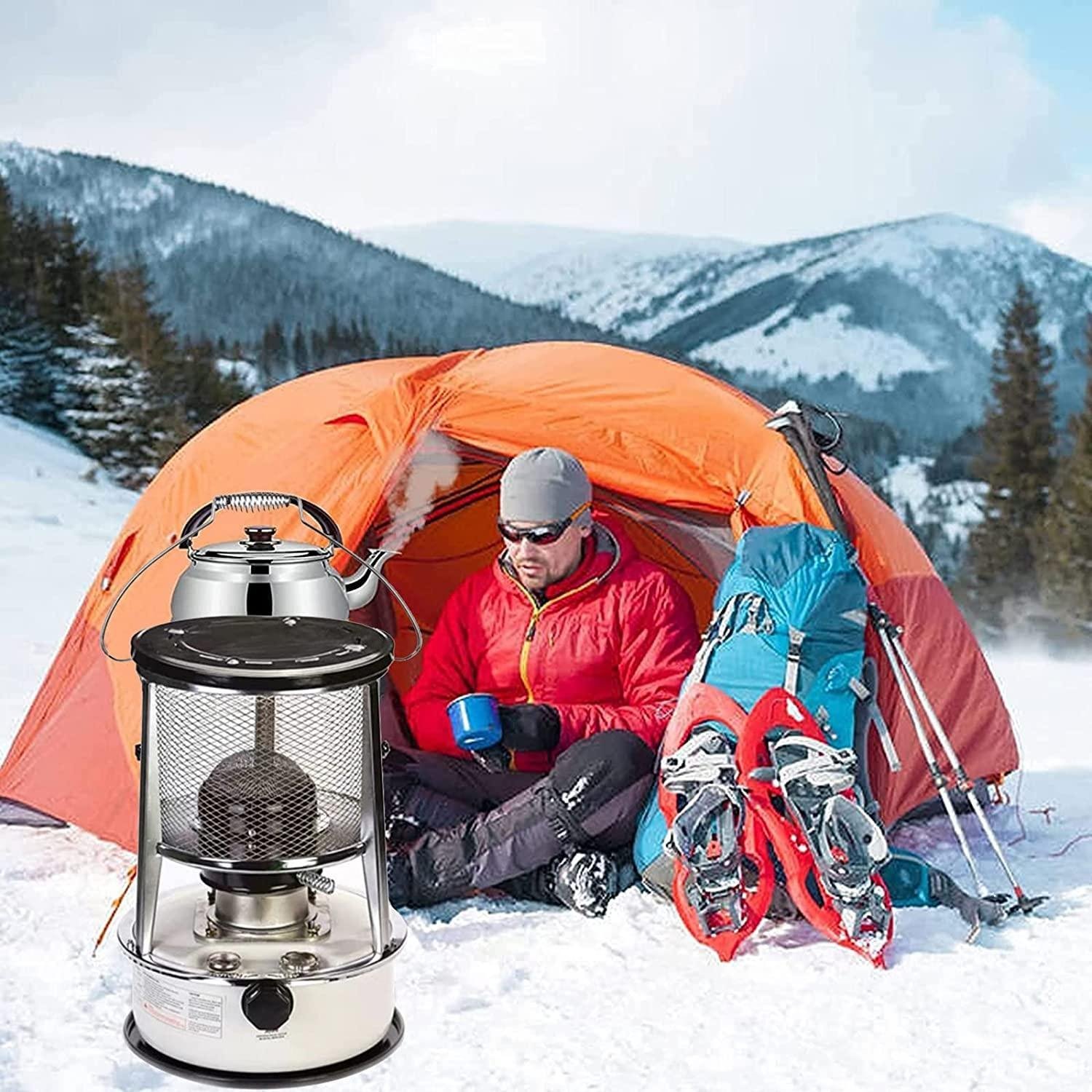 3000W Kerosene Heater 6L Indoor Oil Heaters Portable Kerosene Stove for Outdoor Patio Deck Home Convection Heating Stove 9000 BTU/H with Storage Bag and 6 Wicks