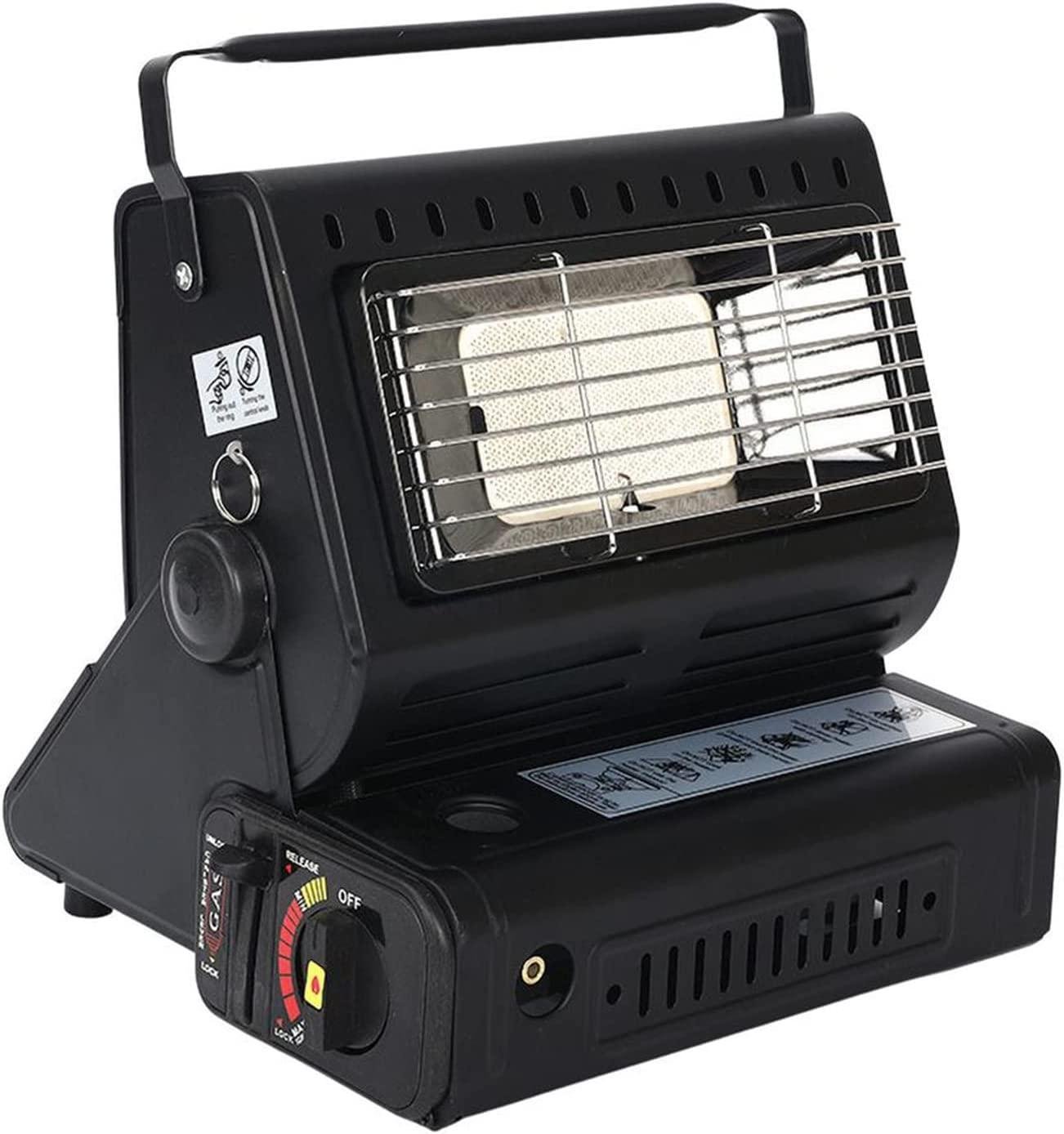 2in1 Gas Butane Stove Heater,Outdoor Heater Stainless Steel Portable Dual-Use Heating Stove Heating,Multipurpose Camping Tent Heating Stove for Ice Fishing Camping Hiking Picnic Caravan,1.3KW