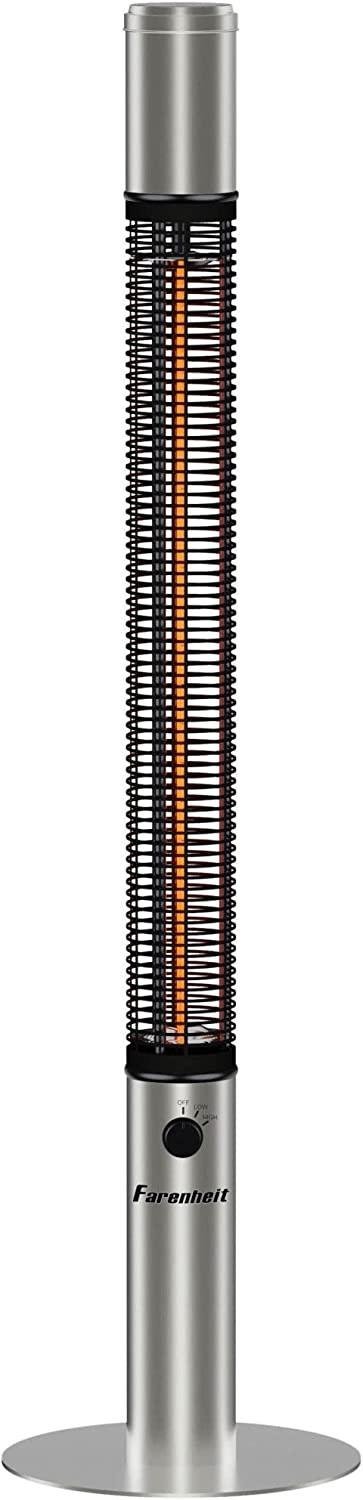 68" Electric Infrared Tower Heater - Silver