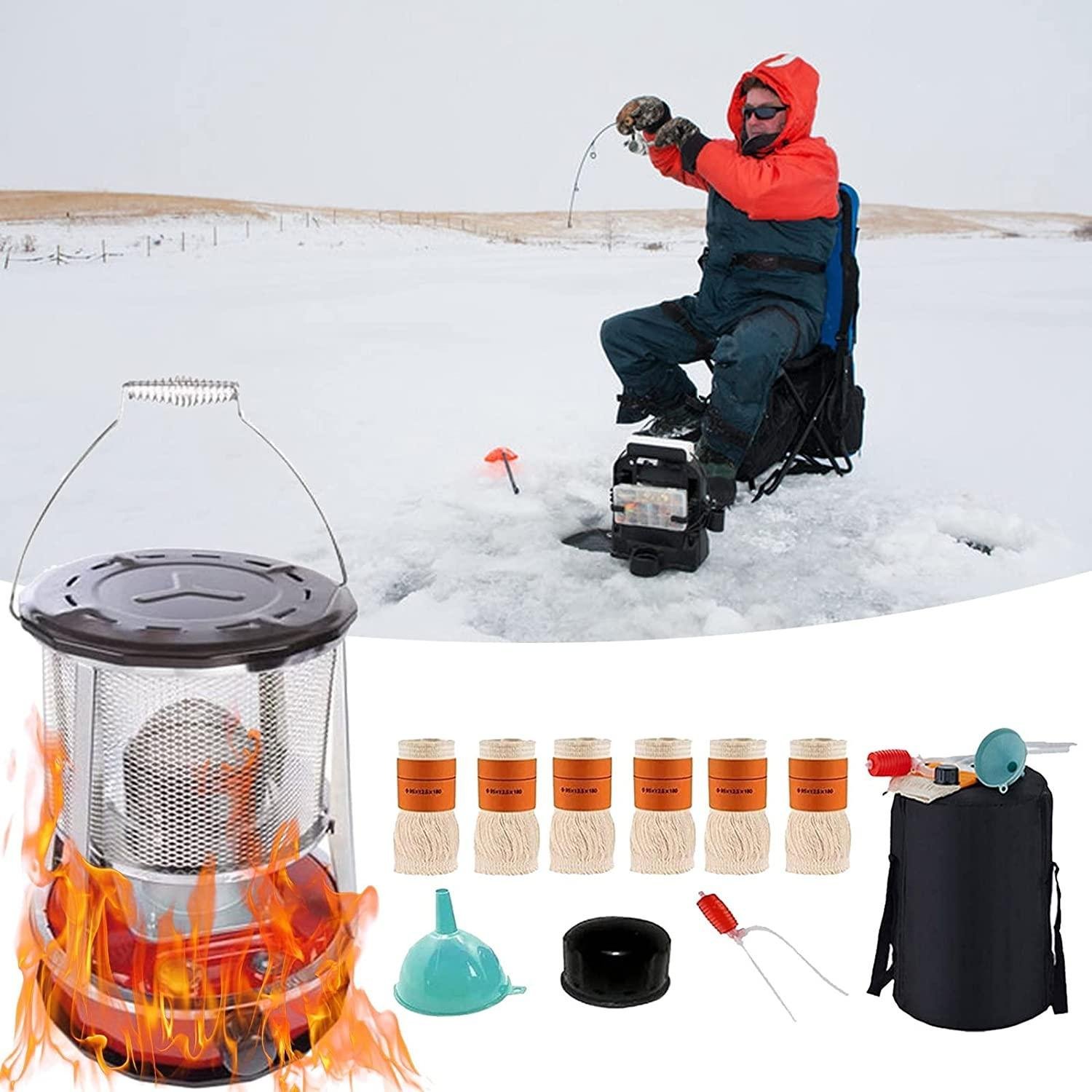 4.6L Kerosene Stove Indoor Radiant Heater, Energy-Saving Burner Emergency Stove, Portable Tent Heater for Patio Cooking Camping, with Handle and overheat Protection (Color : Red)