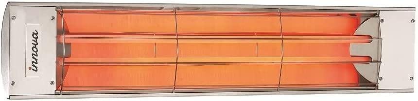Innova Heater 4,000 Watt, 208 Volt, Electric Infrared Heater, Stainless Steel - EF40208S