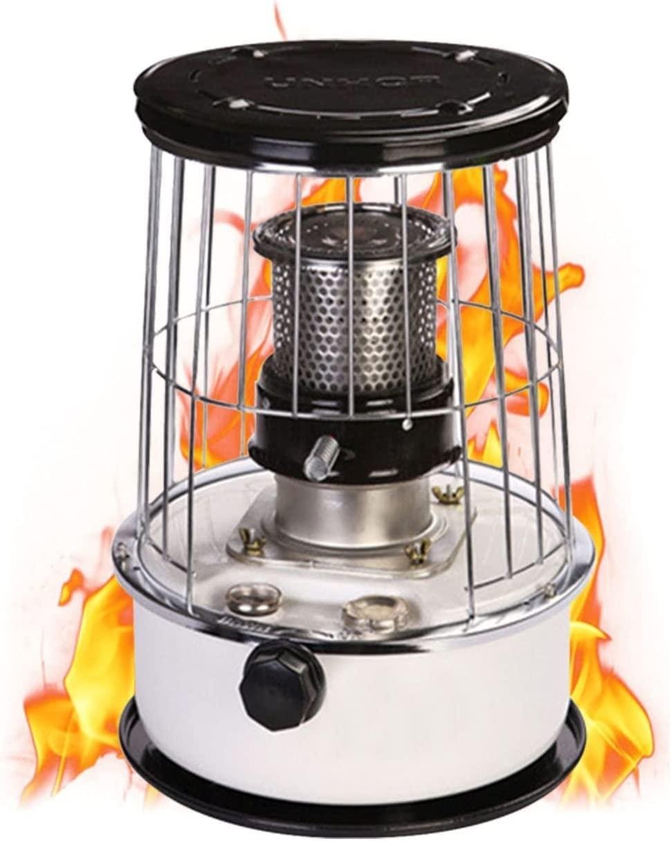 6L Kerosene Stove Heater, Portable Kerosene Space Heater, Non Electric Heater, Kerosene Heater Stove, Adjustable Flame, for Emergency Heating, Bedroom, Home, Office, Boat (Color : White)
