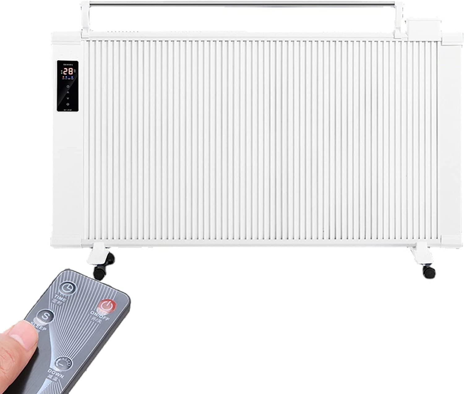 Electric Heater, 1200W Infrared Convection Heater with Thermostat, Silent Home Office Energy Efficient Fast Heating Warmer with Safety Overheating Protection, -Standing or Wall-Mounted