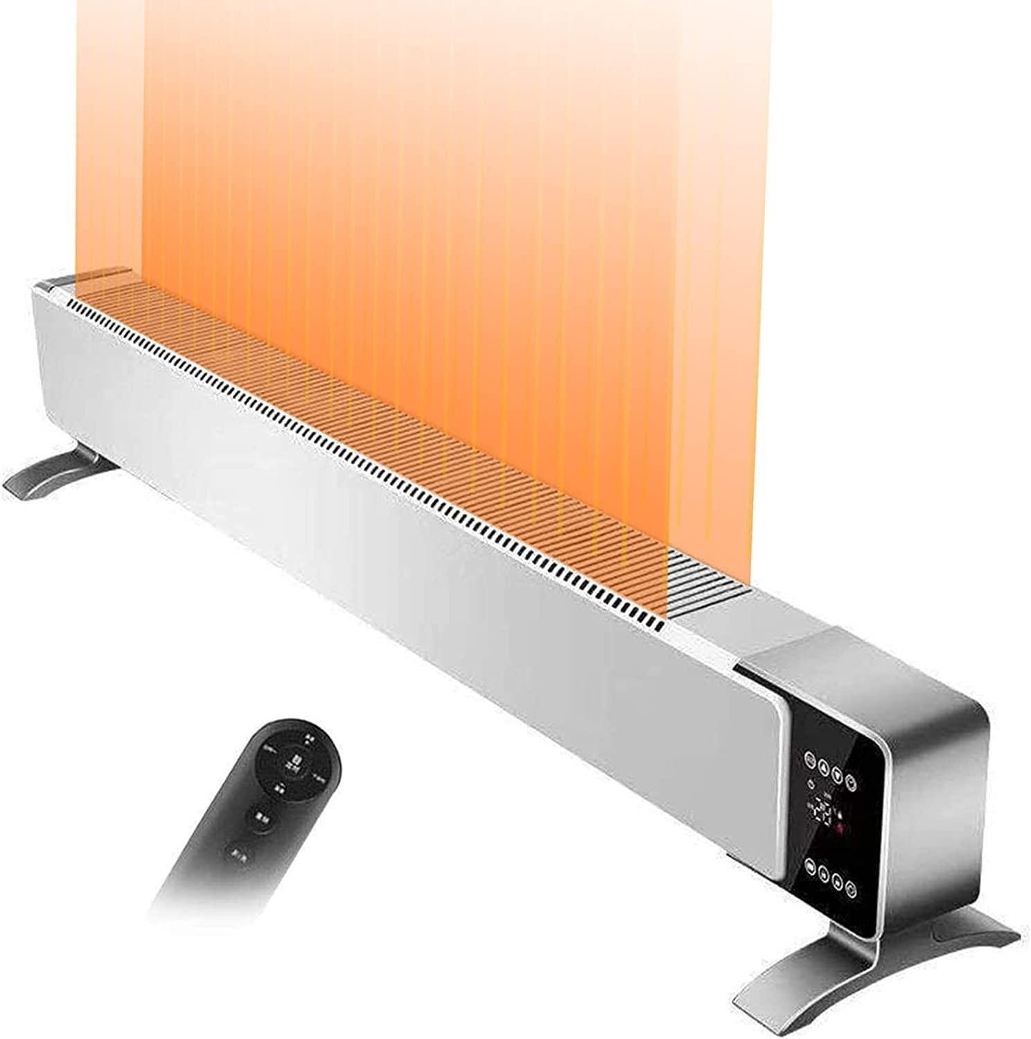 OFFISK Heater Floor Heating Convection Heater with Remote Control Instantaneous Home Heater with Safety Cutoff