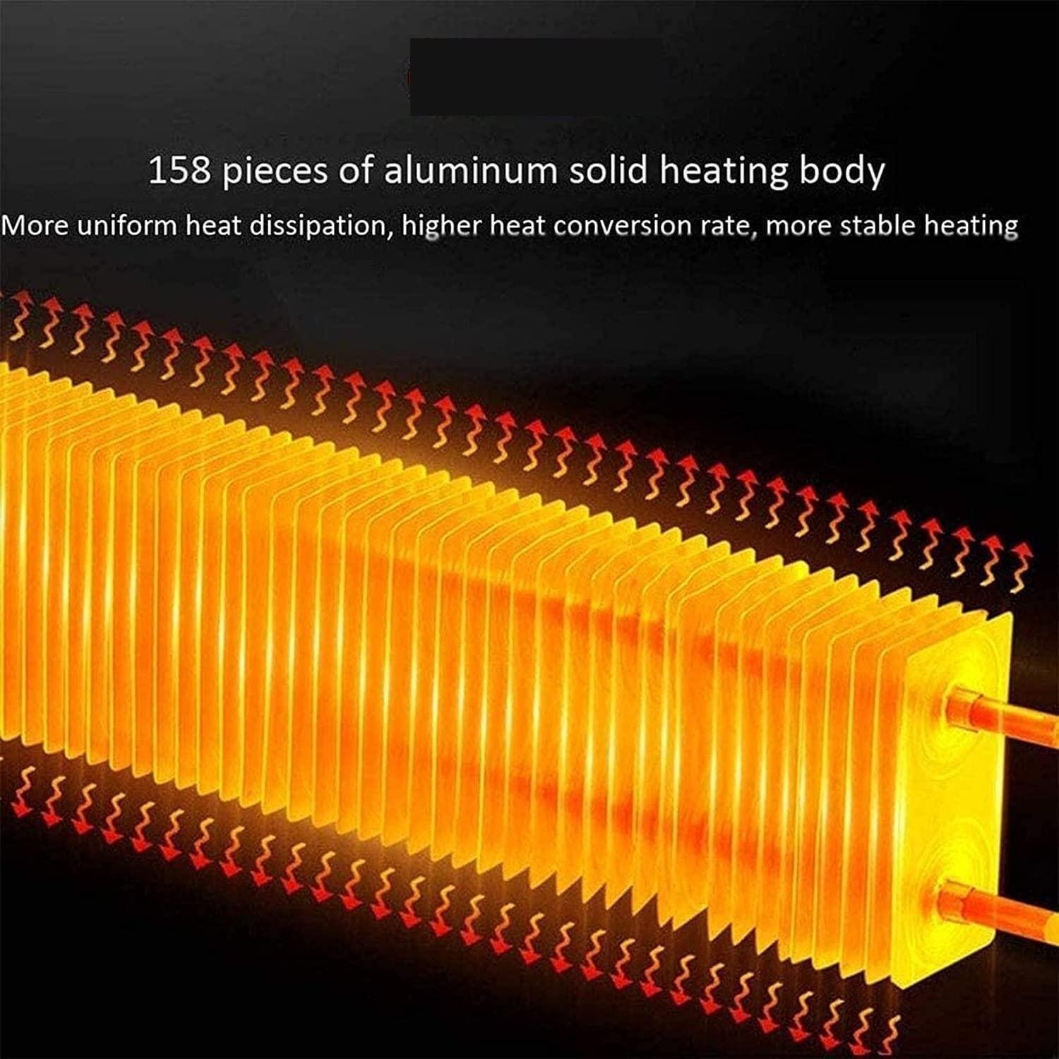 OFFISK Heater Floor Heating Convection Heater with Remote Control Instantaneous Home Heater with Safety Cutoff - Image 4