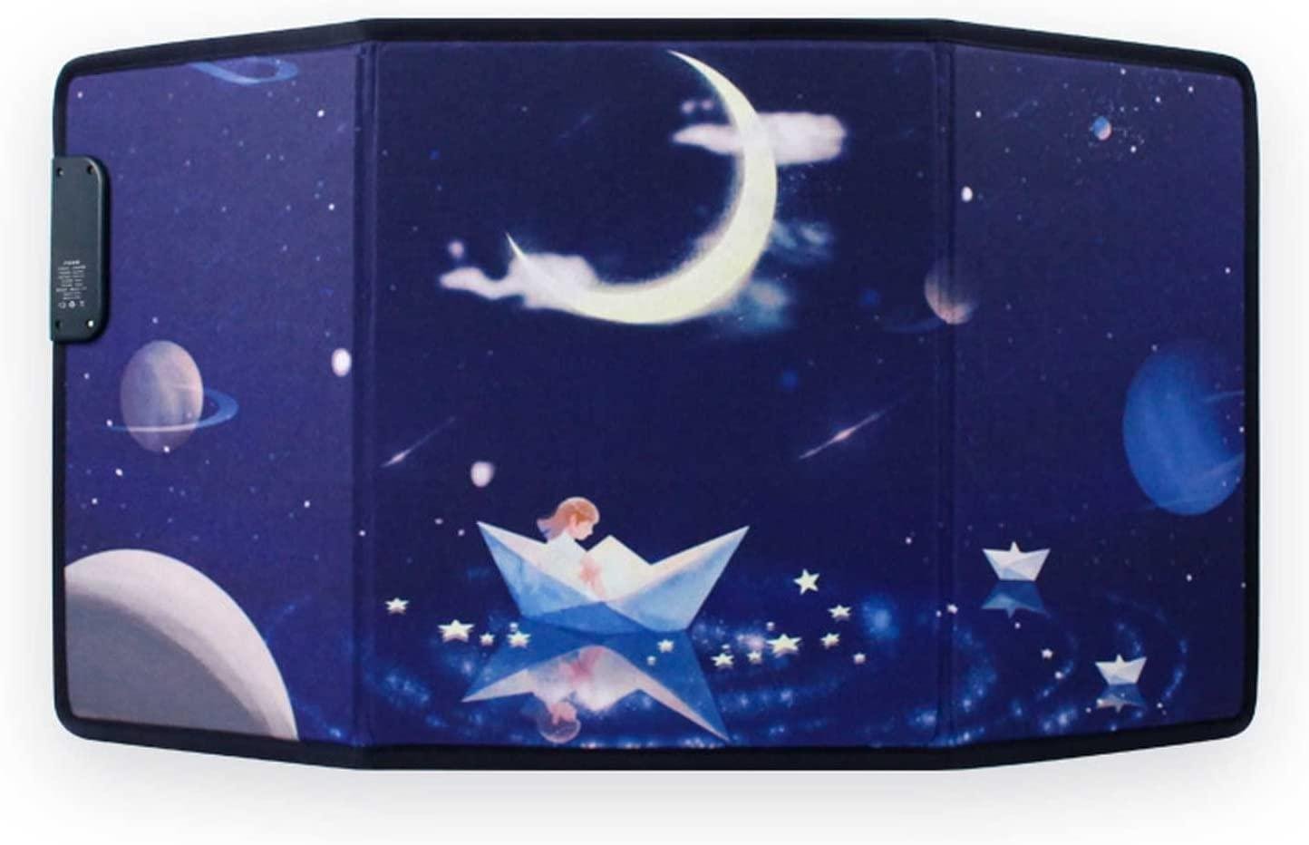 CJGKDJS Foldable Space Heaters,Under Office Desks Foot Legs Warmer,Portable Home Heater,3-Sided Heating Plate,Rapid Temperature Rise. (A)