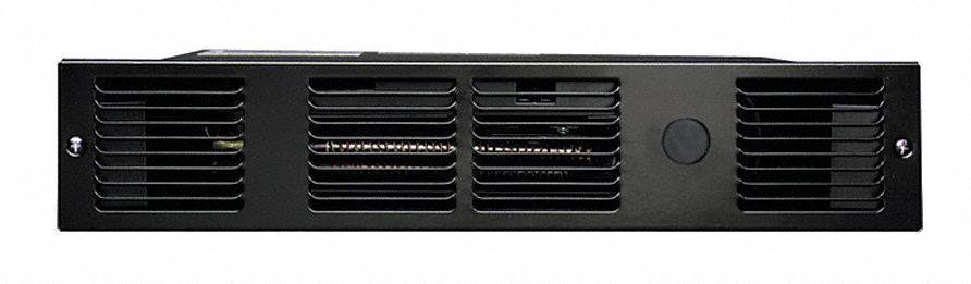 CADET UC101B Electric Kickspace Heater, Recessed, 1000 W, 120V AC, Black