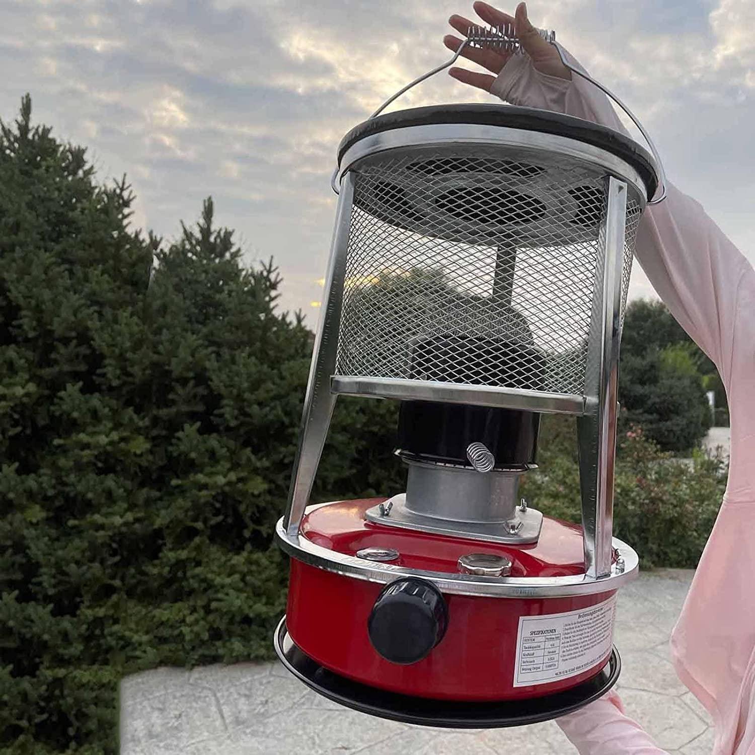 4.6L 2 in 1 Portable Kerosene Heater, Without Electricity Kerosene Stove Burner, Efficient Petroleum Heating with Automatic extinguishing, for Boats, Yachts, Camping & Outdoors