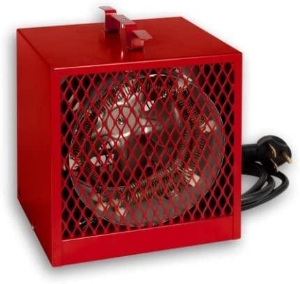 Stelpro ASCH40T Red Construction Heater - 240/208 Volts - 6 foot 12 Awg. molded cable with 3-prong grounded, 30 A 250 V plug - 4000 Watts - 240 Volts