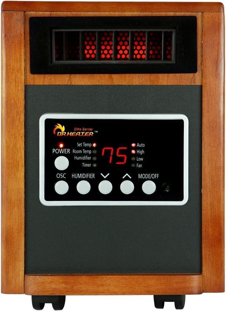 Dr Infrared Heater DR998, 1500W, Advanced Dual Heating System with Humidifier and Oscillation Fan and Remote Control - Image 5