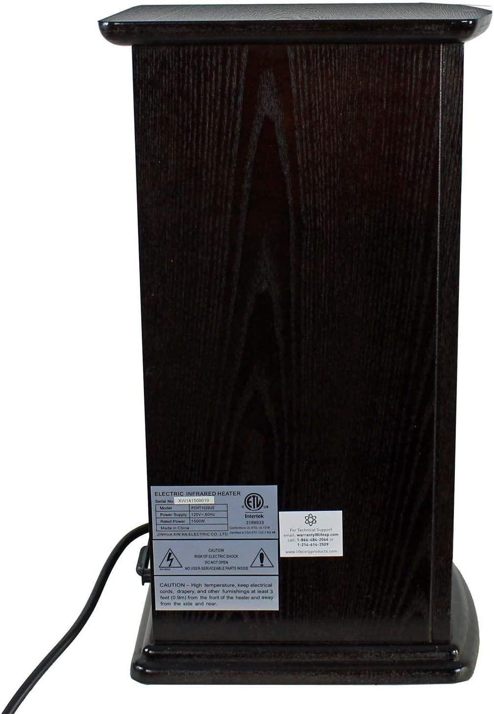 LifePro LS-PCHT1029 1500 Sq Ft Infrared Quartz Electric Portable Tower Heater - Image 4