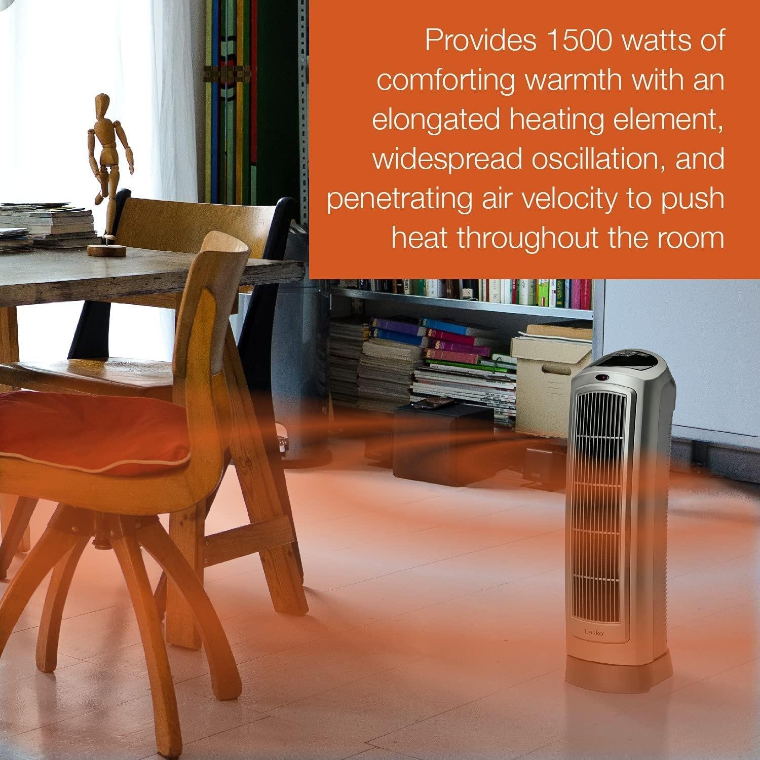 Lasko 5538 Ceramic Tower Heater with Remote Control - Image 3