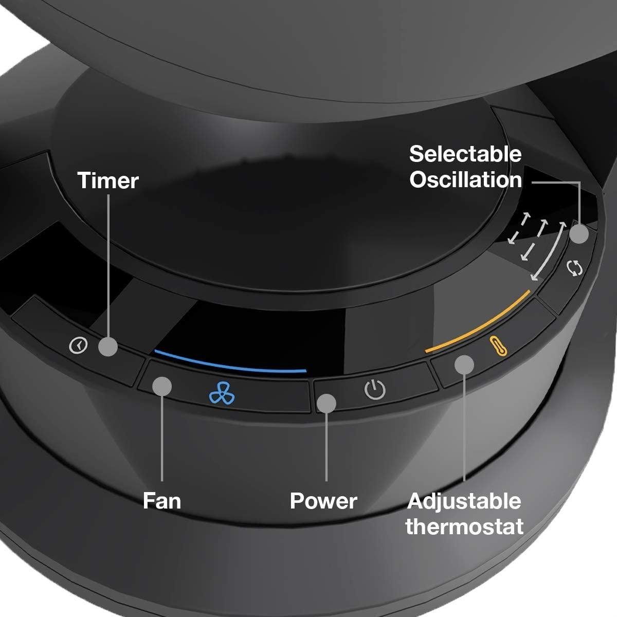 Honeywell Turbo Force Power Heater + Fan – Space Heater with Wide-Area Heating, Pivoting Head and Triple Oscillation – Fan and Heater Combo with Powerful Heat and Circulation - Image 5