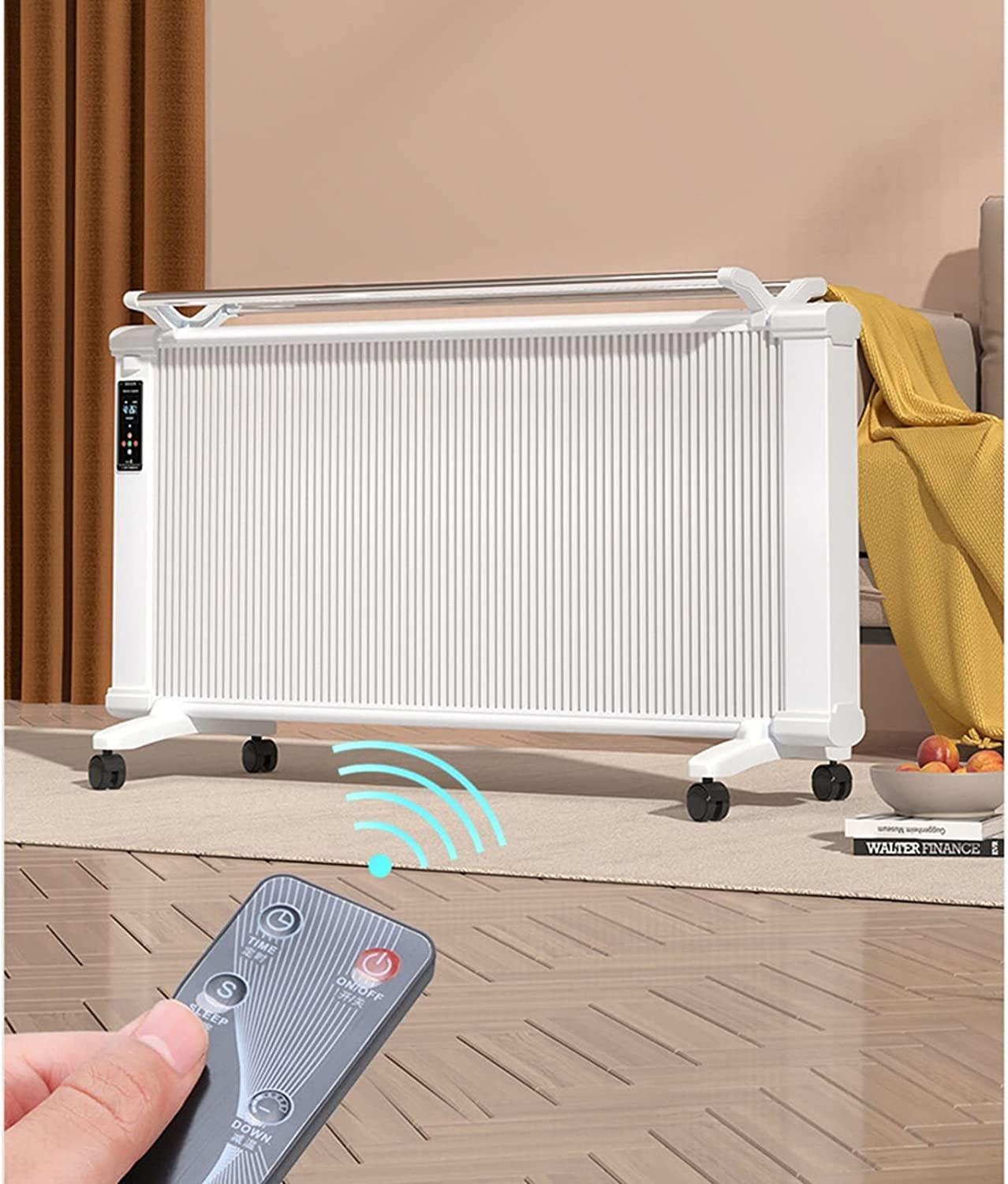 Electric Heater, 1400W Infrared Convection Heater with Thermostat, Silent Home Office Energy Efficient Fast Heating Warmer with Safety Overheat Protection, -Standing or Wall-Mounted