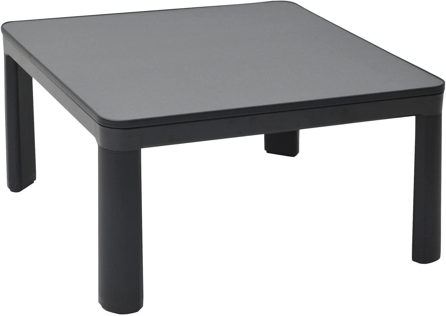 YAMAZEN ESK-751(B) Casual Kotatsu Japanese Heated Table 75x75 cm Black