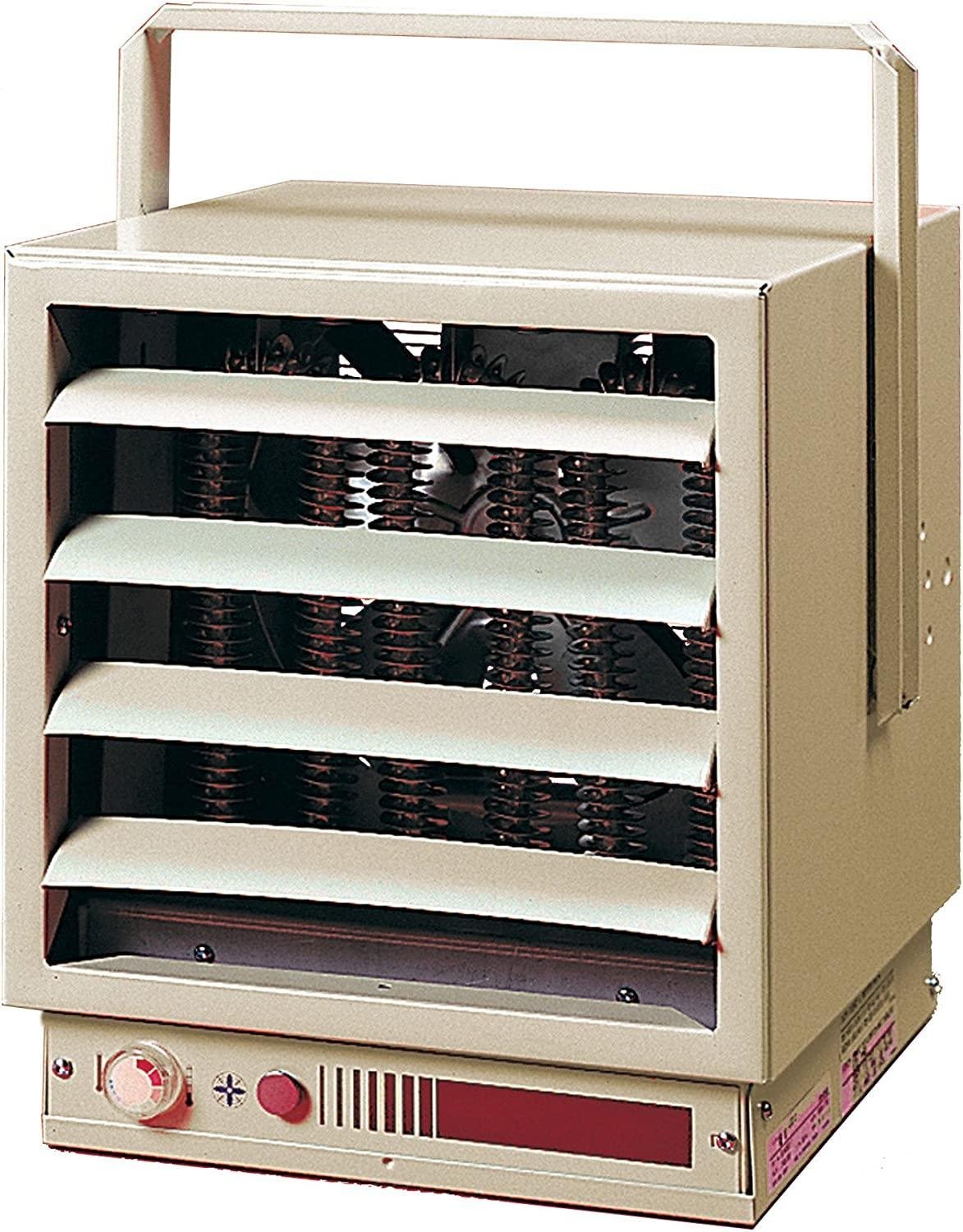 Dimplex 1/3-Phase Industrial Unit Heater with Built-in Thermostat and Contactor, Model: EUH10B74CT, 480V, 10kW, Almond