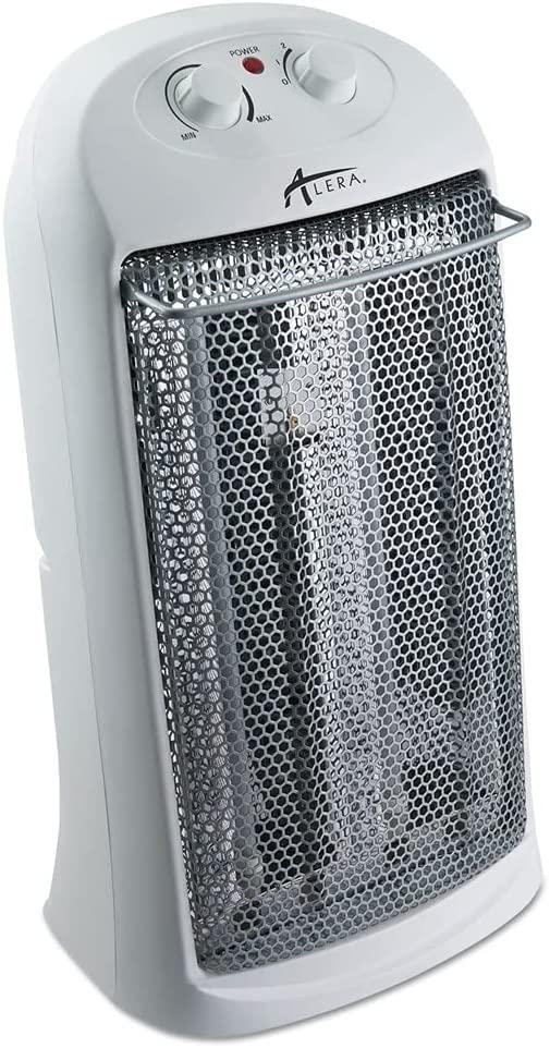 Alera ALEHEQZ23 Quartz 13.25 in. x 10.13 in. x 23.25 in. 1500 Watt Tower Heater - White